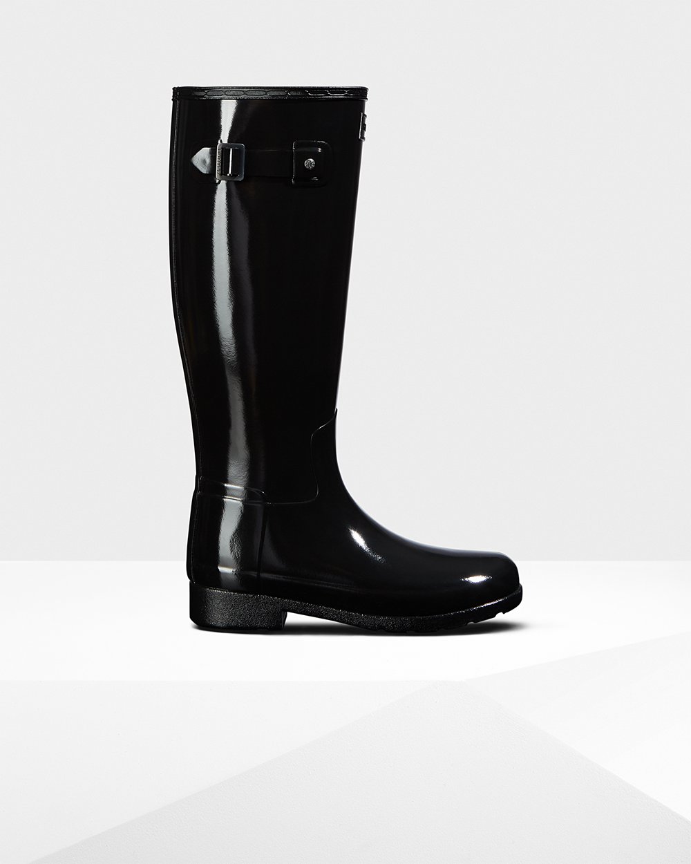 Hunter Tall Rain Boots Black - Hunter Original Refined Porn Women - London 74UMPNIDT